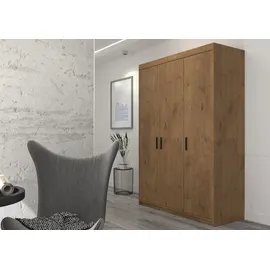 Küchen-Preisbombe Drehtürenschrank Elena 130 x 190,5 x 53 cm Eiche