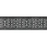 zaun|zu® Sichtschutz Design Vlies Ornament für Doppelstabmatten Anthrazit 2,6m