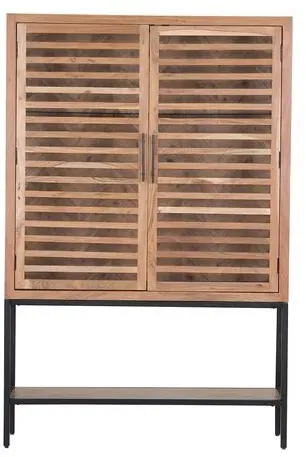 Gutmann Factory Vitrine Showcase Holz Braun Akazie