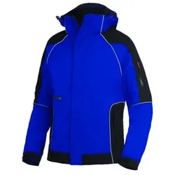 Wetter- und Kälteschutz-Softshelljacke WALTER, königsblau/schwarz, Größe L - schwarz - L