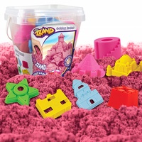 Creative Kids SpielsandEimerAktivitätsSet – natürlicher Duft, 500 g Sand, 7 geformte Werkzeuge, frei fließender und leicht zu formender Spielsand – sensorisches SandSet – Geschenk für Jungen und