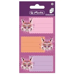 herlitz Buchetiketten Wild Animals Luchs, 78 x 42 mm