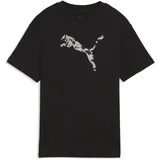 Puma T-Shirt PUMA "Essentials Graphics Animal T-Shirt Mädchen", Kinder, Gr. 128, schwarz, Obermaterial: 100% Baumwolle. Rippe: 80% Baumwolle, 20% Polyester. Knöchelsocke: 80% Baumwolle, 20% Polyester, bedruckt, relaxed fit, Rundhals, Shirts T-Shirt