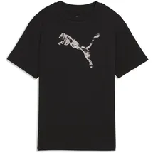 Puma T-Shirt PUMA "Essentials Graphics Animal T-Shirt Mädchen", Kinder, Gr. 128, schwarz, Obermaterial: 100% Baumwolle. Rippe: 80% Baumwolle, 20% Polyester. Knöchelsocke: 80% Baumwolle, 20% Polyester, bedruckt, relaxed fit, Rundhals, Shirts T-Shirt