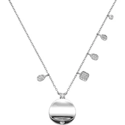 Smart Jewel Collier Verschiedene Behänge mit Zirkonia, Silber 925 