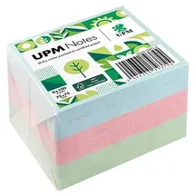 upm notes Pastellmix Haftnotizen doppelte Haftung farbsortiert, 6 Blöcke