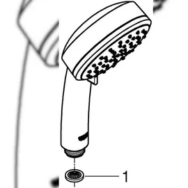 Grohe Tempesta Cosmopolitan Handbrause, 2 Strahlarten, 2757120E