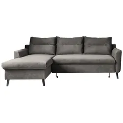 Eckschlafsofa in Dunkelgrau  ́STYLISH STAN DUNKELGRAU ́