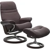 Stressless Stressless® Relaxsessel »Sunrise«, (Set, Relaxsessel mit Hocker), mit Signature Base, Größe L, Gestell Wenge