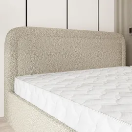 masseno Polsterbett, Beige, Holz, 140x200 cm, Schlafzimmer, Betten, Polsterbetten
