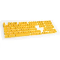 Ducky Keycap Set, Kunststoff (PBT) Double-Shot, weiß/gelb, 109 Tasten, ISO-DE (DKSA109-DEPDYDYYWO1)