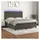 vidaXL Boxspringbett 180 x 200 cm Dunkelgrau