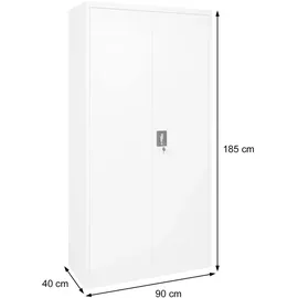 MCW Aktenschrank 185 x 90 x 40 cm weiß