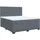 vidaXL Boxspringbett 180 x 200 cm Dunkelgrau