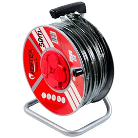 Vertex Standard Vertex Kabeltrommel-Verlängerung 50m 3x2,5mm PB50METAL schwarz