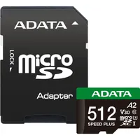 A-Data ADATA microSDXC 512 GB, SPEED PLUS - SD-Adapter