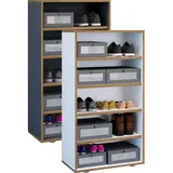 VCM Salia 60 x 110 x 33 cm 5 Fächer / weiß