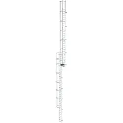 MUNK ortsfeste Steigleitern Aluminium, 17,08m SH