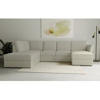 Home affaire Wohnlandschaft Lavars Schlafsofa, mit Bettfunktion und Stauraum, in zwei verschiedenen Bezugsqualitäten beige|braun