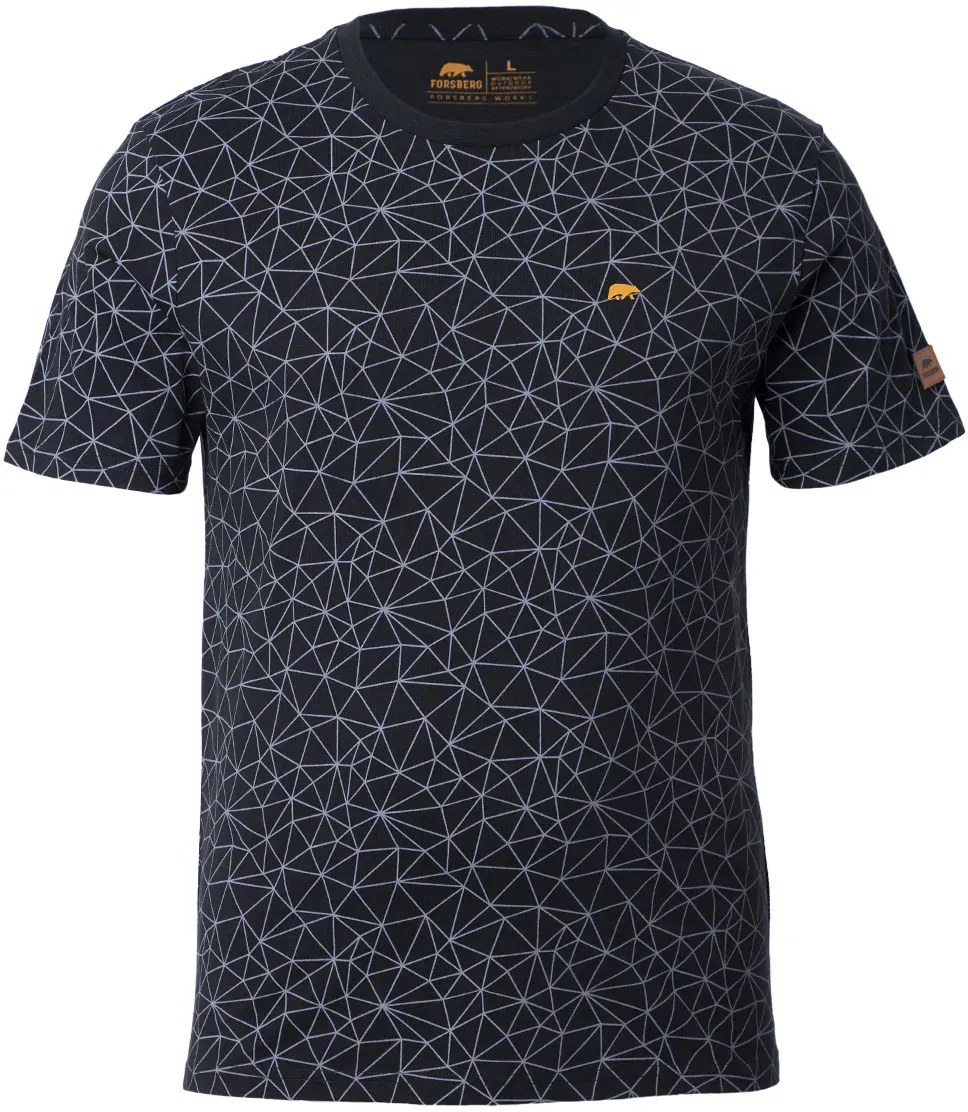 FORSBERG T-Shirt mit Polygonmuster