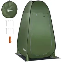Outsunny Duschzelt Polyester Stahl 126L x 124B x 189H cm