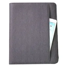 GENIE München A4 Schreibmappe grau, Nylon schwarz