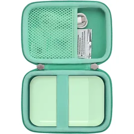 Khanka Hart Tasche Kompatibel mit Liene 2x3 Fotodrucker Smartphone Mini Drucker.(Grün, nur Tasche)