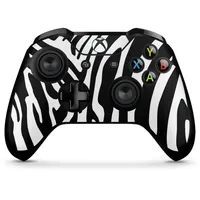 DeinDesign Skin kompatibel mit Microsoft Xbox One X Controller Folie Sticker Zebra Animal-Look Animalprint