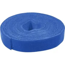 Value 25.99.5254 Klettband zum Bündeln Flauschteil, Haft- und Flauschteil, Haftteil (L x B) 25m x 10mm Blau 25m