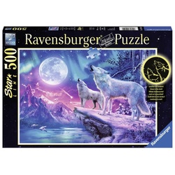 Ravensburger Puzzle 500 Teile Ravensburger Puzzle Star Line Wolf im Nordlicht 14952, 500 Puzzleteile