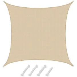 AMANKA Sonnensegel Wasserdurchlässig 6x6 - Viereckig - Sonnenschutz Garten Terrasse