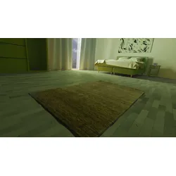 Morgenland Gabbeh Teppich - Indus - Uriah - schwarzgrün - 140 x 70 cm - rechteckig