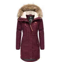 Ragwear Winterparka Tawny hellbraun / weinrot XXL