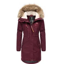 Ragwear Winterparka Tawny hellbraun / weinrot XXL