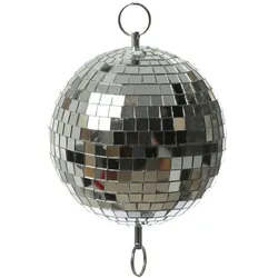 Spiegelkugel 15cm silber Discokugel für Werbe-Dekozwecke Schaufenster