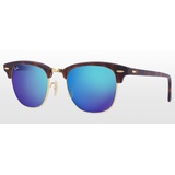 Ray Ban Clubmaster RB3016 114517 51-21 matte tortoise/blue