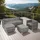 Tectake Lignano Rattan Lounge 6-tlg. Grau