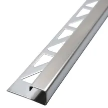 Dalsys Fliesenschiene Eckprofil Quadratprofil Edelstahl gebürstet 2,5 m x 8 mm