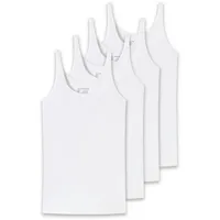 SCHIESSER T-Shirt 4er Pack in Weiß | Gr.: M