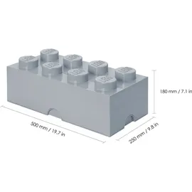 LEGO 8 Noppen 50 x 24 x 18 cm 1-tlg. steingrau