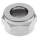 ich-zapfe Sechskantmutter 1/2`, Messing vernickelt