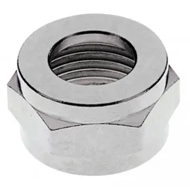 ich-zapfe Sechskantmutter 1/2`, Messing vernickelt