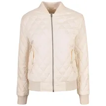 URBAN CLASSICS Diamond Quilt Nylon Steppjacke - White Sand - XL