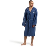 Arena Unisex Mikrofaser Zeal Plus Bademantel NAVY-WHITE, M