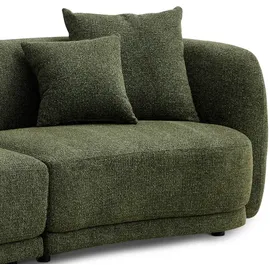 Livora Couch Polyester 2-Sitzer Grün