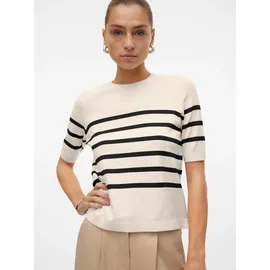 Vero Moda VMSABA PLAIN Feinstrickpullover Beige XL