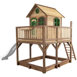 Axi Spielhaus Liam 377 x 255 cm Braun/Grün