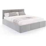 Fdm Polsterbett 180 x 200 cm Grau