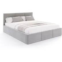 Fdm Polsterbett 180 x 200 cm Grau