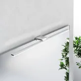 lampenwelt.de LED-Spiegelleuchte Triga IP44, chrom, 60cm, 4.000K